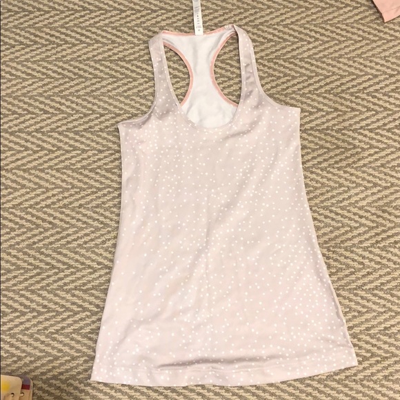 lululemon athletica Tops - lululemon athletica Light Pink Polka Dot Racerback Tank
